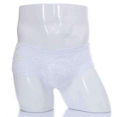 Boxer Shorty Sous V Tements Sexy En Dentelle Pour Hommes Boxer Hombre