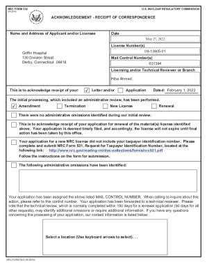 Fillable Online Griffin Hospital Nrc Form Acknowledgement Fax