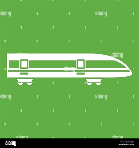 Modern High Speed Train Icon Green Stock Vector Image And Art Alamy