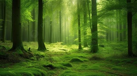 Lush Green Forest Wallpaper