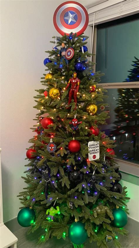Avengers Christmas Tree Christmas Tree Themes Christmas Tree