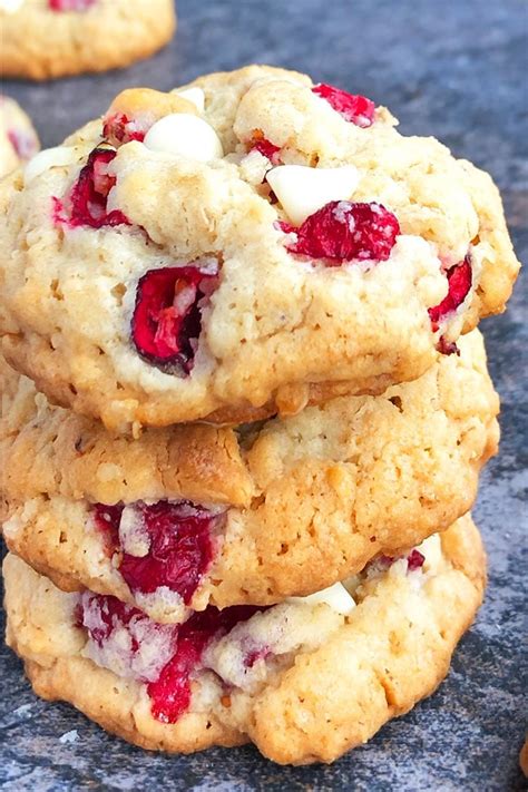 White Chocolate Cranberry Cookies Recipe