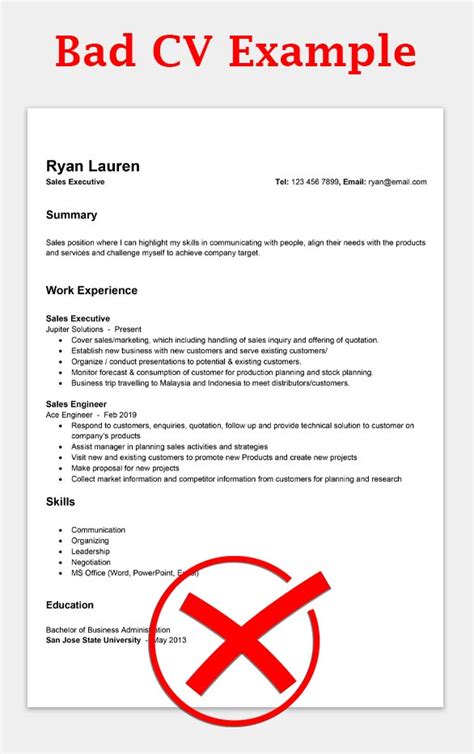 50 Good Cv Examples With Writing Guide 2021 Resumekraft