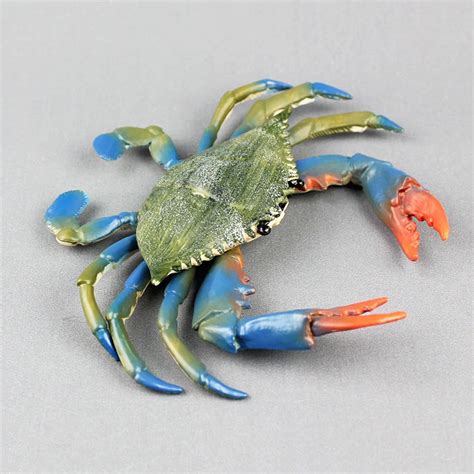 Hot Sale Children Toy Realistic Crab Pvc Solid Ocean Sea Animal Figure