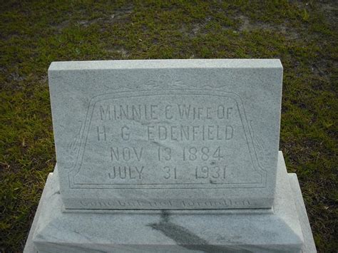 Minnie Clyde Linder Edenfield M Morial Find A Grave