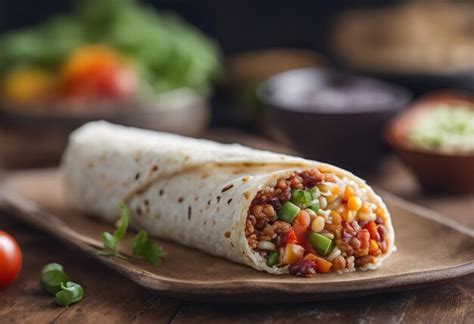 Premium AI Image Traditional Mexican Burritos Wraps With Meat