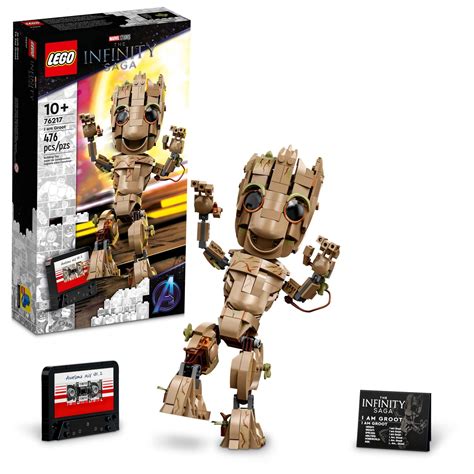 LEGO Marvel I am Groot 76217 Building Toy Set for Kids, Boys, and Girls ...