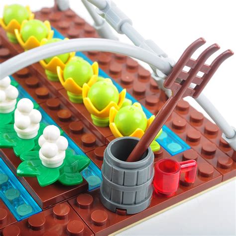 Baenrcy Farm Field Set Building Blocks Plant Animal
