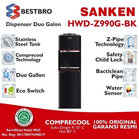 Jual Sanken Hwd Z Gbk Water Dispenser Duo Gallon Jabodetabek Only