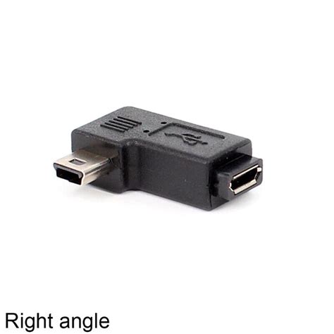 90 Degree Right Left Angle Mini Usb Type A Male To Micro Usb Female