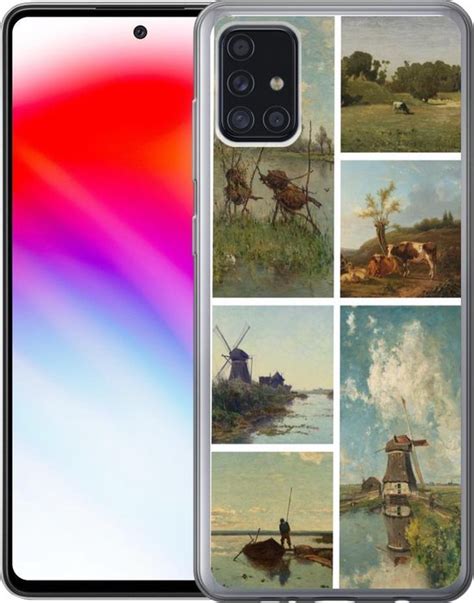 Samsung Galaxy A52 5G Hoesje Kunst Collage Nederland Siliconen