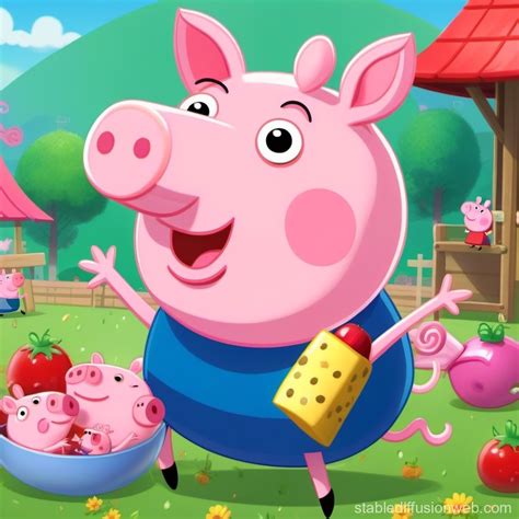 Peppa Pig As A Pig Character Stable Diffusion Online