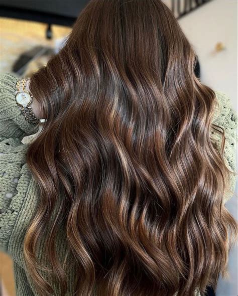 Chocolate Brown Waves Brown Hair Balayage Brunette Hair Color Joico