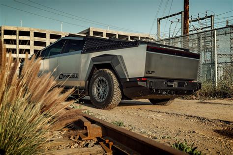 Up Invincible Tesla Cybertruck Up Beadlock Forged Wheels In Satin