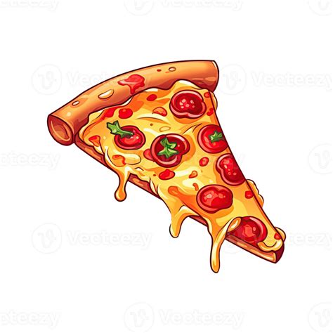 köstlich Italienisch Pizza Clip Art Karikatur Illustration generativ