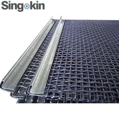 65mn Hooked Mine Sieving Mesh Quarry Stone Vibrating Screen Wire Mesh