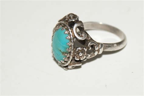 Vintage Sterling Ring With Turquoise Collectors Weekly