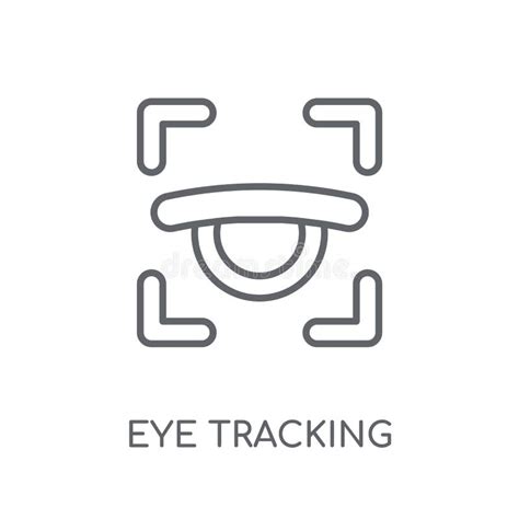 Linear Eye Tracking Icon From Artificial Intellegence And Future