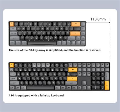 Darkflash Gd Wireless G Bluetooth Usb Hot Swap Mechanical Keyboard K Yellow Switch