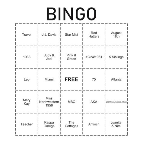 Bingo Card Template Templates Printable Free Printable Cards