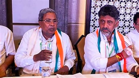 Karnataka Cm Announcement Siddaramaiah Dk Shivakumar To Take Oath