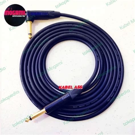 Jual Guitar Cable Mogami Gold Angled Straight Meter High Quality