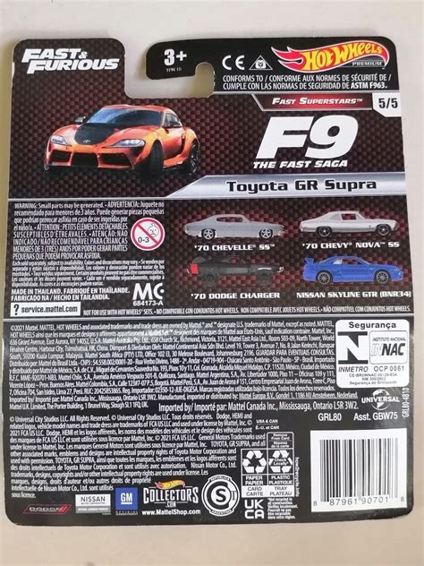 Hot Wheels Fast Furious Premium Fast Superstars Toyota Gr Supra