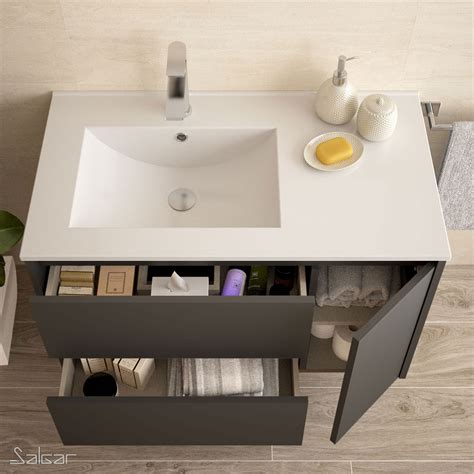 Mueble de baño NOJA 855 GRIS MATE Lavabo