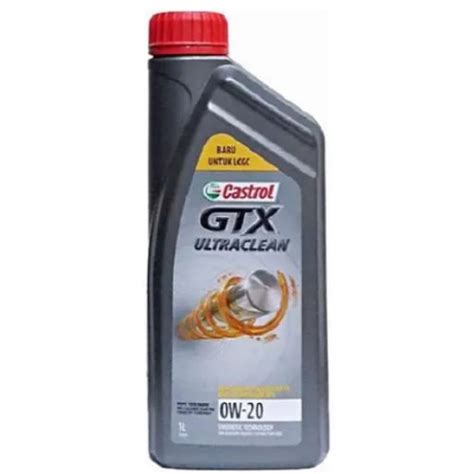 Jual Oli Mesin LCGC CASTROL GTX ULTRA CLEAN 0w 20 1 Liter Kota