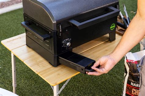pit boss releases  battery powered portable pellet grill cookout