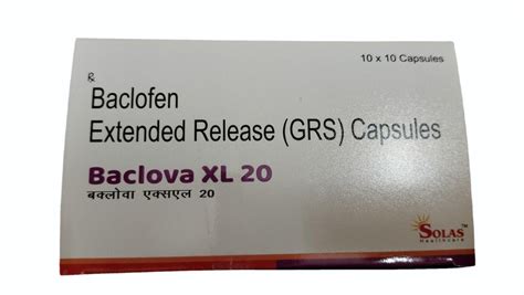 Mg Baclofen Extended Release Capsules At Rs Box Baclofen Tab In