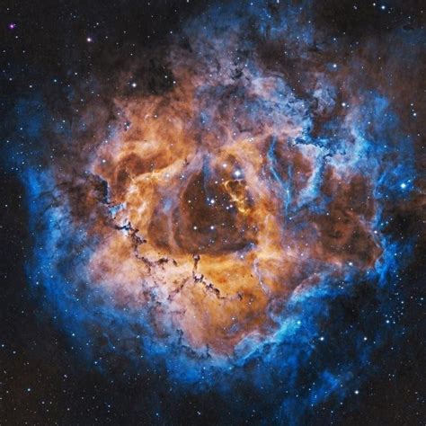 The Rosette Nebula Is A Large Spherical H II Region Circular In