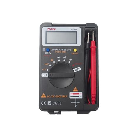 Zotek Vc Small Multi Tester Flip Clamshell Counts Lcd