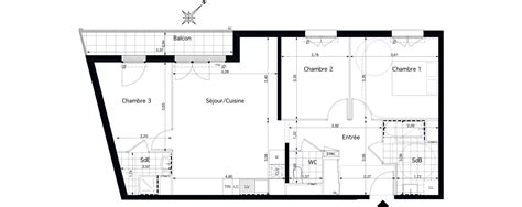 Plan Appartement T4 De 77 29 M² Neuf Résidence « Coeur Rosa à Pontoise