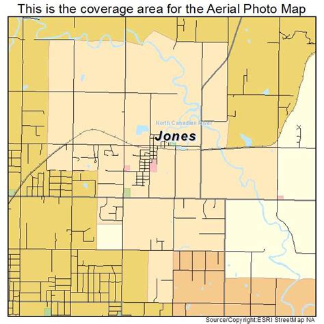 Aerial Photography Map of Jones, OK Oklahoma