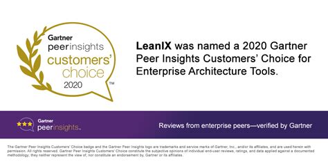 Leanix Named A 2020 Gartner Peer Insights Customers Choice With The