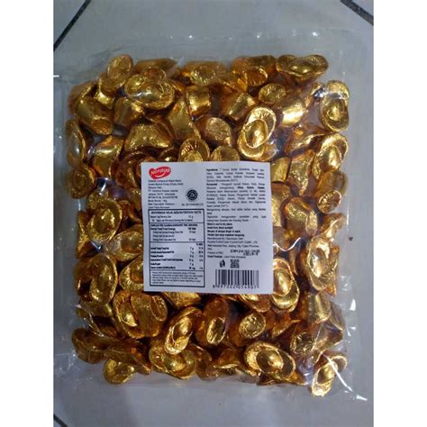 Jual Coklat Imlek Chen Liang Ji Bentuk Coin Yuan Bao Tael Coklat Naraya