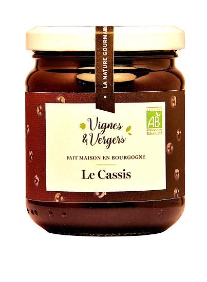 Confiture Extra De Cassis Bio Vignes Vergers