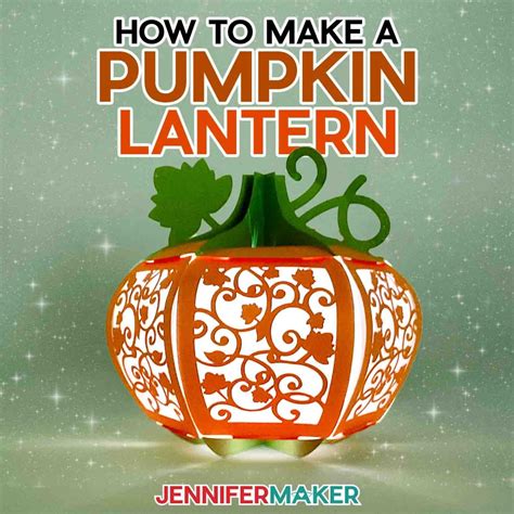 D Pumpkin Lantern For Halloween With Only Paper Jennifer Maker