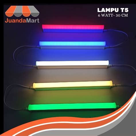 Jual Lampu TL Neon T5 LED 6W 30cm Tube Warna Warni Shopee Indonesia