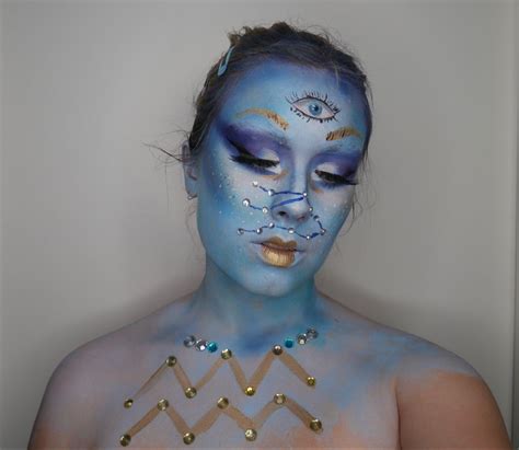 Aquarius Makeup In 2023 Makeup Makeup Inspiration Mehron Face Paint