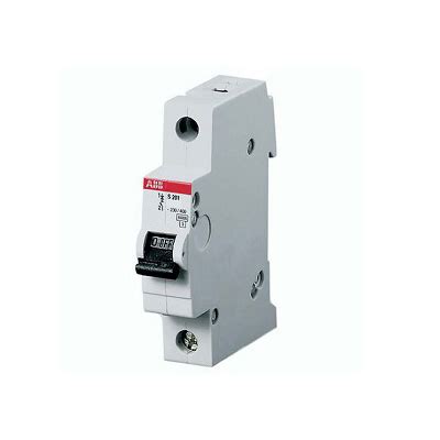 ABB SH201 B10 Miniature Circuit Breaker MCB 1 Pole Type B 10A