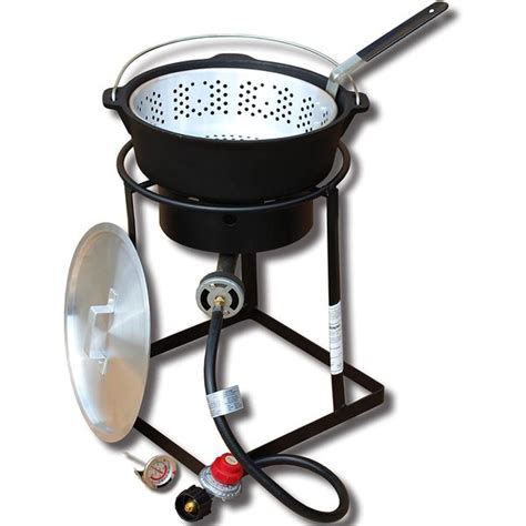 King Kooker Outdoor Cooker Propane 54k Btu 6qt Cast Iron Pot 1650 Zoro