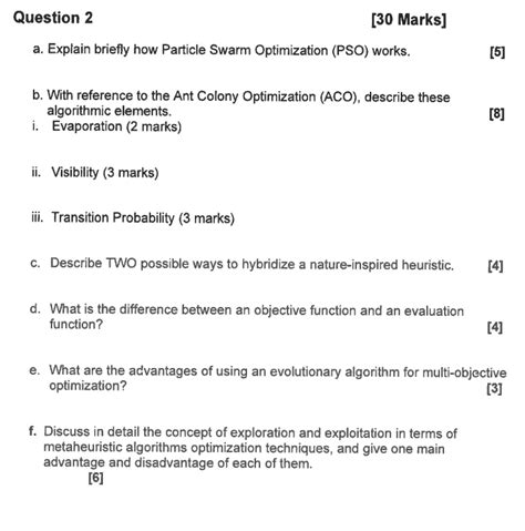 Question 2 30 Marks A Explain Briefly How Particle Chegg