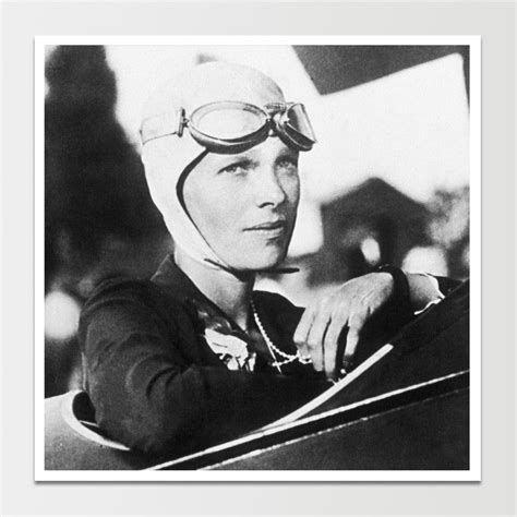 Amelia Earhart In Plane Print 12x12 Remastered Amelia Earhart Women In History Historical