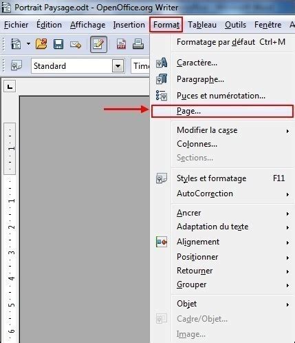 Changer Le Format Portrait Et Paysage Sur Openoffice Astuces Pratiques