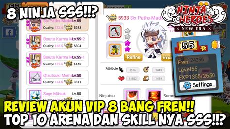 Vip Punya Ninja Sss Dan Top Rank Di Ninja Heroes New Era Youtube