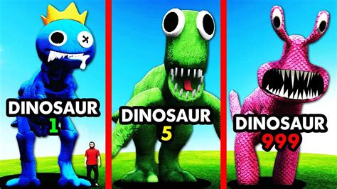 Cazando DINOSAURIOS DE LOS RAINBOW FRIENDS En GTA 5 YouTube