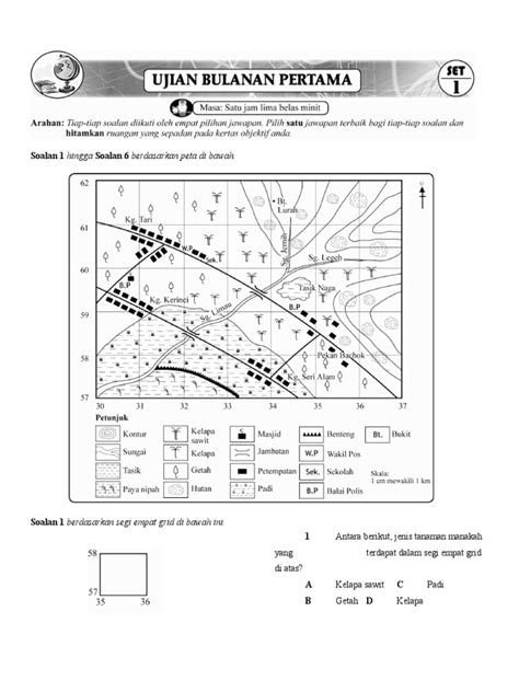 Latihan Peta Topografi Tingkatan Tingkatan Geografi P