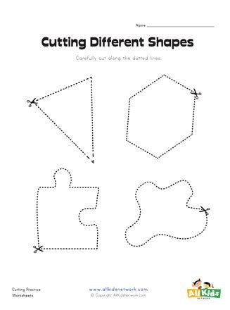 Free Printable Cutting Shapes Worksheets - PRINTABLE TEMPLATES